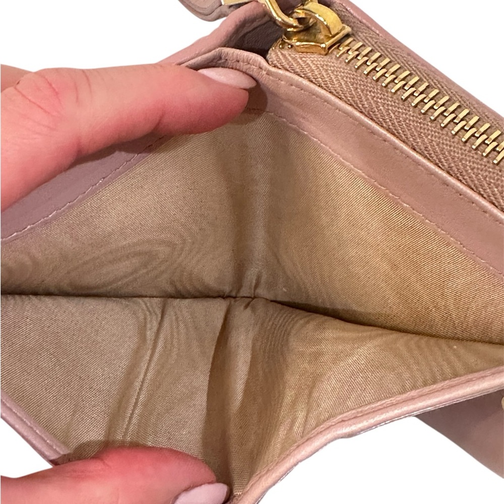 Miu Miu Small Matelasse Nappa Leather Wallet - Picture 8 of 9